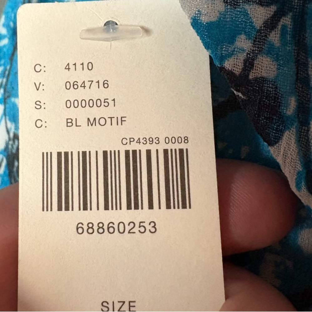 NWT Anthropologie By Anthropologie Sheer Printed Peasant SIZE SMALL - Picture 8 of 10